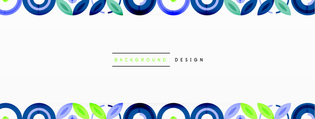 Colorful circles abstract background. Hi-tech design for wallpaper, banner, background, landing page, wall art, invitation, prints, posters