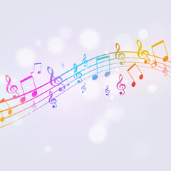 music colorful note