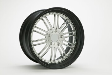 Obraz premium 3D rendering of a rim of a tire isolated on white background