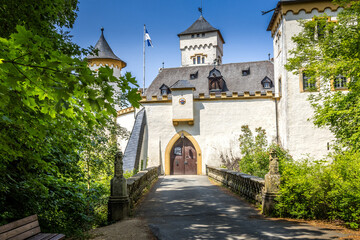Fototapeta na wymiar The entrance of castle Greifenstein, Bavaria