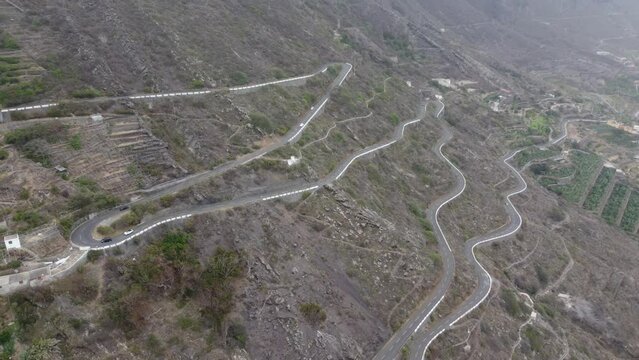 view of twisty mountainroad