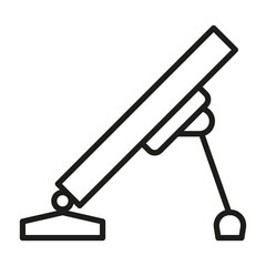 Army Mortar Icon outline icon.