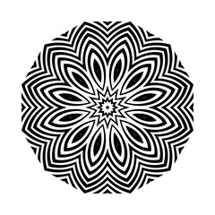 Circular pattern in form of mandala for Henna, tattoo, decoration. Decorative ornament in ethnic oriental style. Coloring book page.Mandalas for coloring book. Decorative round ornaments. mandala.