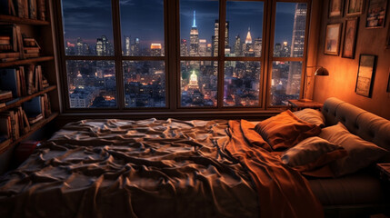 New York City Bedroom with a View