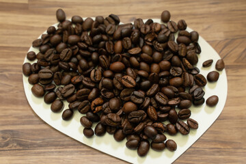 pile of coffee beans
