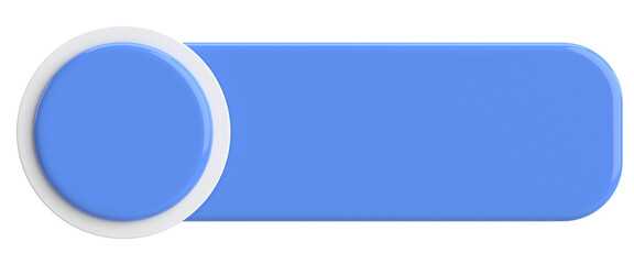 3D button. Empty button. 3D illustration.