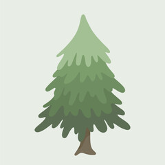 Silhouettes of pine trees or fir trees.