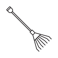rake icon vector
