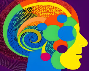 Our mind in color - Abstract concept