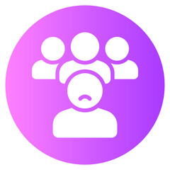 discrimination gradient icon