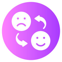 feelings gradient icon
