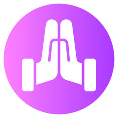 high five gradient icon