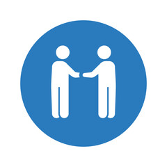 Handshake icon.