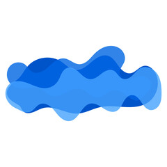 Blue abstract graphic decorative elements