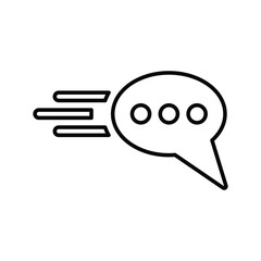 Quick Response icon. Line, outline design.