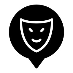 speech bubble glyph icon