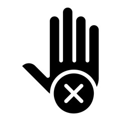 stop glyph icon