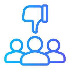 dislike gradient icon