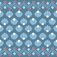 Beautiful seamless vector pattern design for decorative, wallpaper, wrapping paper, fabric, backdrop, shirt, tablecloths, clothes, blankets and other.