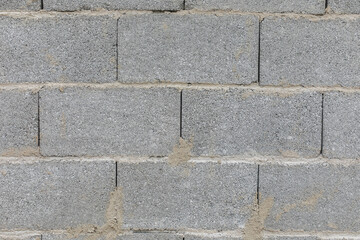 Grey brick wall background mockup