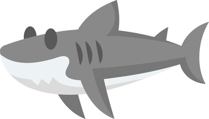 Cute Shark Illustration 