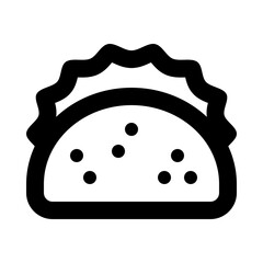 Mexican tacos with guacamole