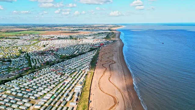 Beach Motocross. Spectacular event runs on the sands where giant diggers construct sand jumps.
