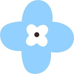 Blue flower