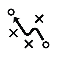 Obraz premium Tactical Plan icon.