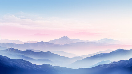 Obraz premium Relaxing mountain meditation background empty space for text