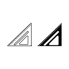 Elbow ruler icon vector stock illustration design template.