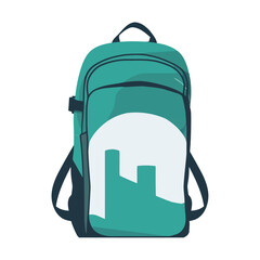 Backpack adventure equipment, icon