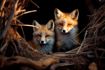 Foxes in the Wild Life - Generative AI