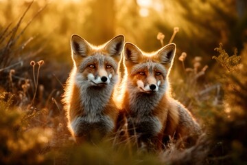 Foxes in the Wild Life - Generative AI