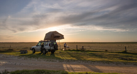 Camping on the windy plain © Jan