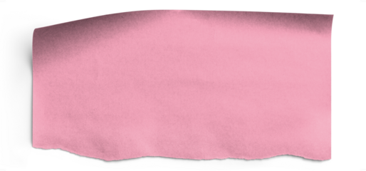 Pink Torn Wrapping Paper Piece