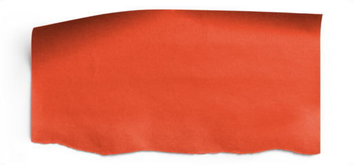 Red Torn Wrapping Paper Piece