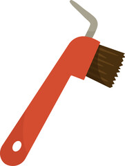 Equestrian Hoop Pick With Brush