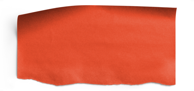 Red Torn Wrapping Paper Piece