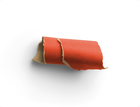 Red Wrapping Paper Rolled Strip