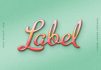 Rounded Vintage 3D Text Effect