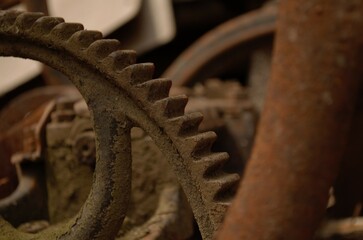 old rusty gears
