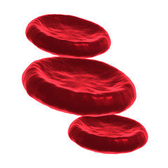 Blood cells in 3d illustration for health and medical