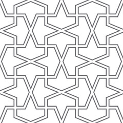 Seamless geometric pattern. Seamless girih pattern. Ornamental pattern. Background illustration. 