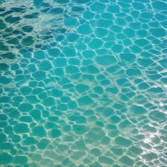Fototapeta na wymiar Aerial view of transparent blue sea or ocean. Generative AI