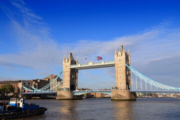 Fototapeta na wymiar Tower Bridge - landmark in London UK. Old London landmarks.