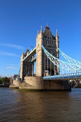 Fototapeta na wymiar Tower Bridge - landmark in London UK. Old London landmarks.