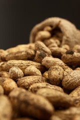 close up of peanuts