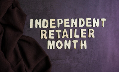 Fototapeta na wymiar : Independent Retailer Month, business and market Selective focus