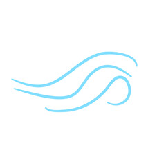 Blow Gusts Cold Wind Air Illustration
